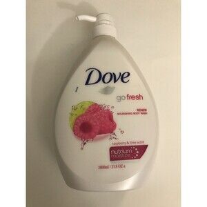 Dove  Body  Wash  go fresh  Raspberry  And Lime Scent 100ml/ 33.8 OZ